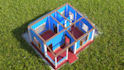 3d architect plan or model