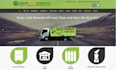 design junk removal website dumpster website waste removal website