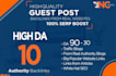 do guest  post on high da 40 to 90 plus