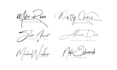 create modern handwritten, signature, scripted, cursive logo design