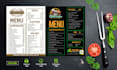 design modern and professional restaurant menu design and logo
