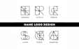 design a minimalist, geometric name logo within 12 hrs