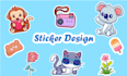 design unique logo, sticker, badge, patch and label