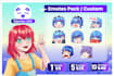 crearé emotes personalizados para twitch, kick y youtube