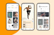 create mobile UI design and website UI design