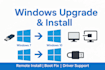 reinstall windows and fix a slow PC remotely fast and safely