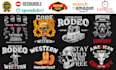 create custom western t shirt designs with vintage graphics