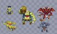 draw or animate pixel creature or monster