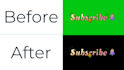 remove background green screen from videos