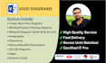 develop diagrams logo and infographics in visio