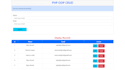 create crud operations with login system in PHP and mysql