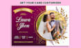 design a unique wedding invitation or invitation card