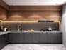 design kitchen interior in 3d and render