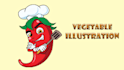draw a cute cartoon of food, drink, fruit and vegetables