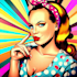 create a pinup girl art