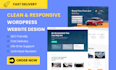 design clean, responsive and modern wordpress website