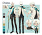 create digital anime character sheet