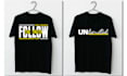 create typography minimalist tshirt design and logo design