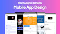 create mobile app design in figma or mobile app ui design