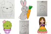 redraw children art and drawing illustrations,vectorize