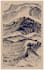 design hand drawn line art of mountains and nature scenes