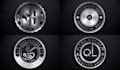 design professional 3d silver badge metallic logo
