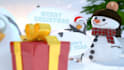 make funny penguin christmas and new year video