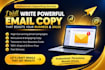 write high converting email copy with consultation for email marketing campaign