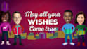 customize happy christmas party greetings video