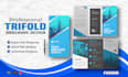 design marketing bifold or trifold brochure ,leaflet, one pager and sales flyer