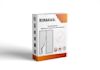 do minimal packaging box and label design and 3d mockup with logo