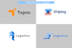 design a modern polygonal and geometric logo