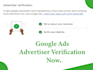 do google ads advertiser verification in few hours