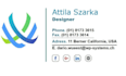 design clickable HTML email outlook signature and animated email signature