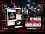 design fitness gym instagram posts and reels covers