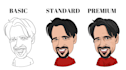 cartoon bobbleheads from photography