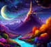 draw a fantasy landscape