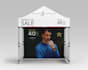 design canopy tent, table cover, flag , roll up banner and tent design
