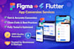 convert figma to flutter app