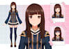 draw vtuber high resolution live2d model ready to rig
