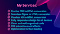 convert psd to html, figma to html, xd to html responsive bootstrap 5