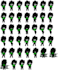 make a gacha club spritesheet for friday night funkin