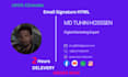 create or design clickable email signature HTML