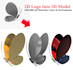 convert 2d logo into 3d model in different materials and rendering