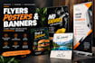 made urgent flyers, posters in just 1 day
