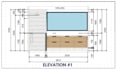 design professional 2d bathroom floor plan with detailed elevations