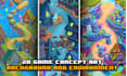 design 2d game art map, environment, tileset, and background