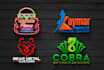 do modern unique 3d business logo design and redesign