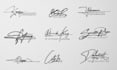 design handwritten custom digital signature logo