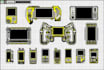 design weapon, device, and auto parts vector art illustration
